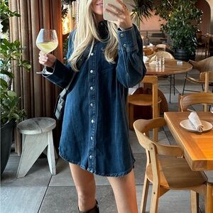 Reformation Angelo Denim Shirtdress- Small